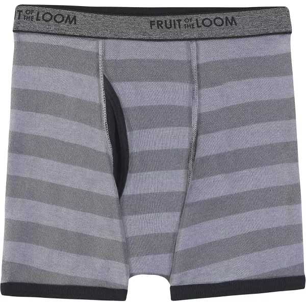 imageFruit of the Loom Boys Boxer Briefs with Coolzone Fly7 Pack  Assorted Stripes