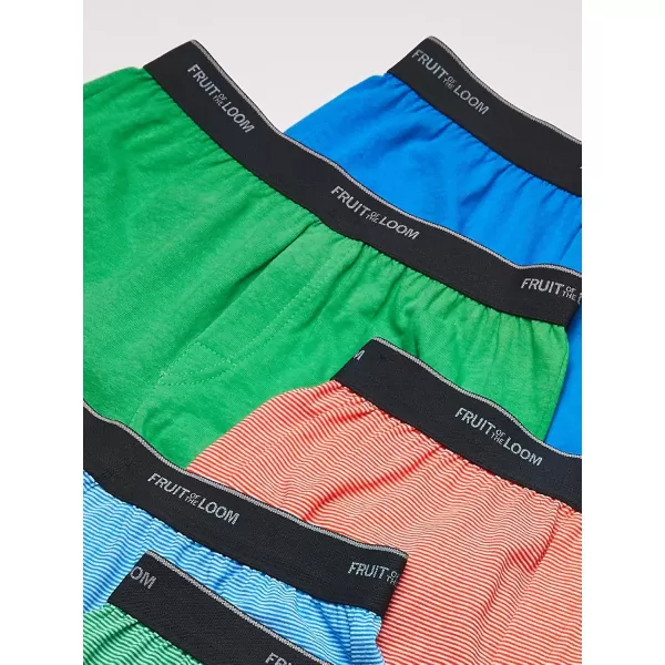 imageFruit of the Loom Boys Boxer ShortsKnit  5 Pack  Assorted