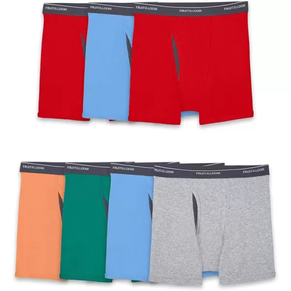 imageFruit of the Loom Boys Boxer Briefs with Coolzone Fly7 Pack  Assorted Colors