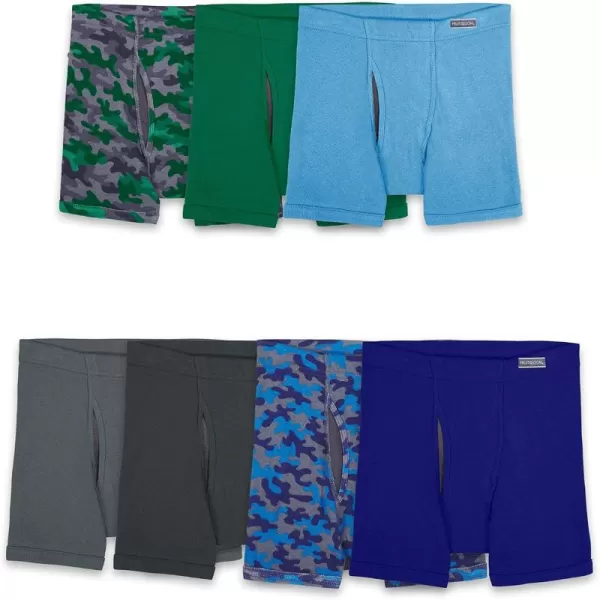 imageFruit of the Loom Boys Boxer Briefs with Coolzone Fly7 Pack  Covered Waist