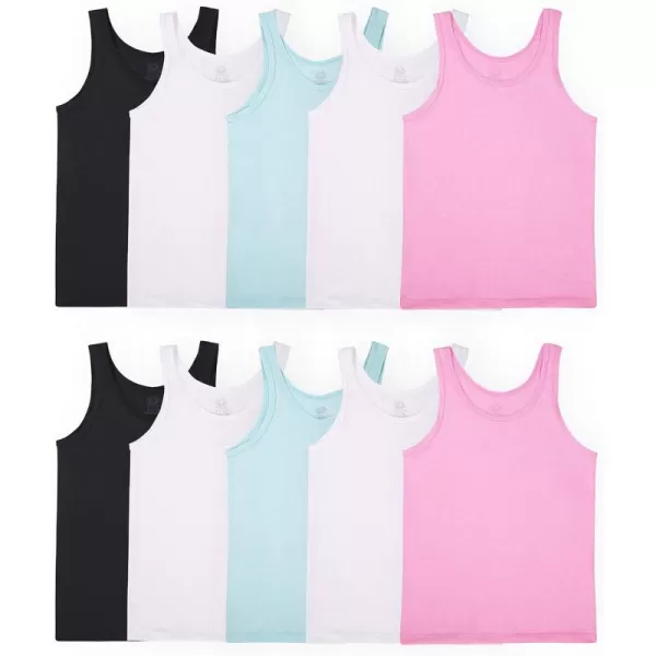 imageFruit of the Loom Girls Undershirts Camis ampamp TanksTank  10 Pack  Assorted