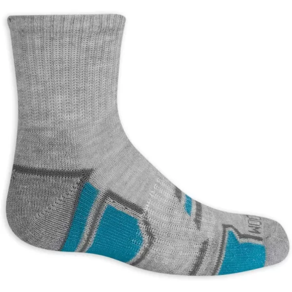 imageFruit of the Loom Boys Everyday Active Ankle Socks 12 PackGrey