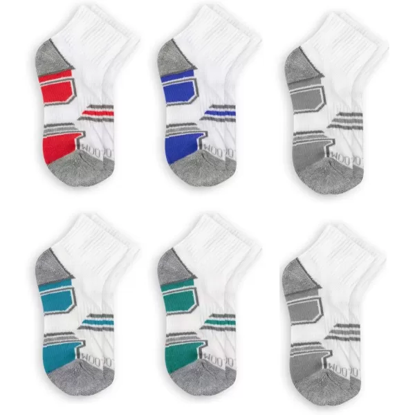 imageFruit of the Loom Boys Everyday Active Ankle Socks 12 PackWhite