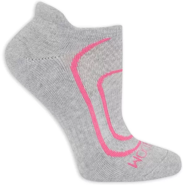 imageFruit of the Loom Women Coolzone No Show with Tab Socks 6 PackGreyBlack Assortment