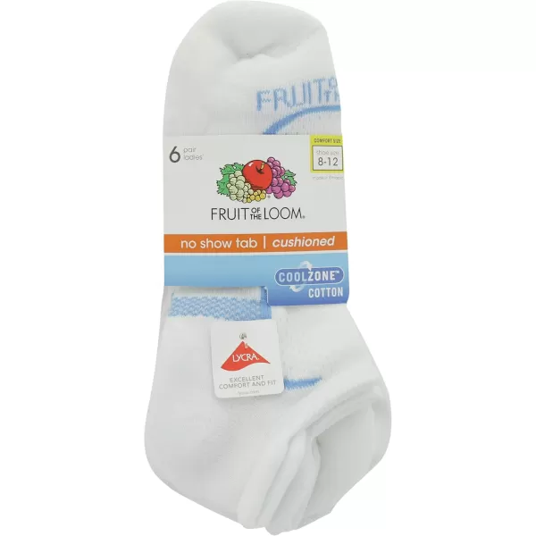 imageFruit of the Loom Womens Coolzone Active Lightweight Cotton SocksWhite