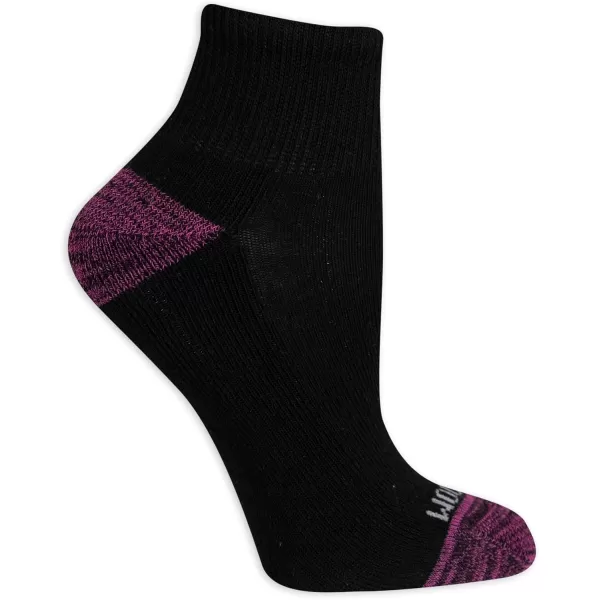 imageFruit of the Loom Womens Everyday Soft Cushioned Ankle Socks 10 PackBlack Assorted