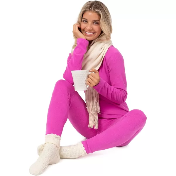 imageFruit of the Loom Womens Stretch Fleece Lined Thermal Long Johns Underwear SetBerry Smoothie