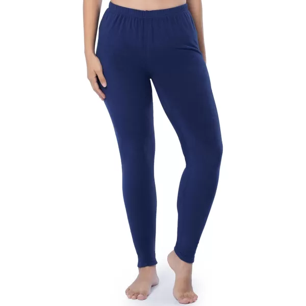 imageFruit of the Loom Womens Stretch Fleece Lined Thermal Long Johns Underwear SetIndigo Ocean