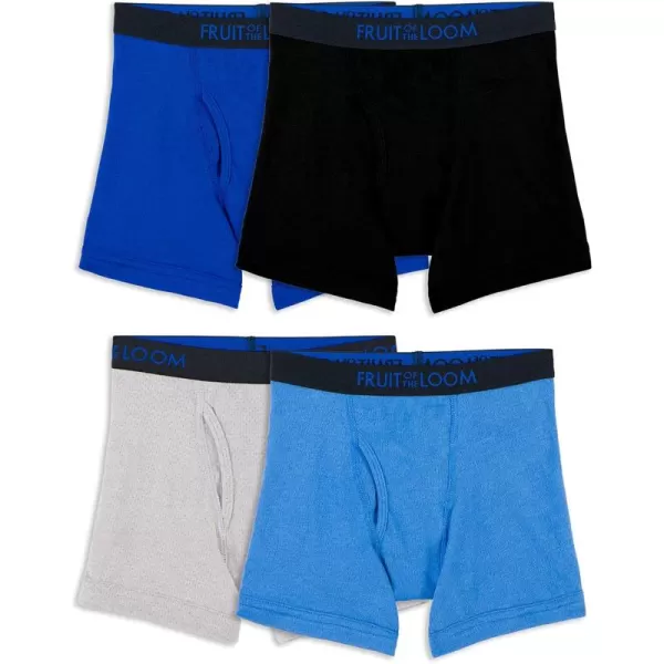 imageFruit of the Loom Boys Breathable Mesh Boxer BriefsToddler  4 Pack  Cotton Mesh