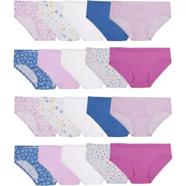 imageFruit of the Loom Girls Cotton Hipster Underwear20 Pack  Fashion Assorted