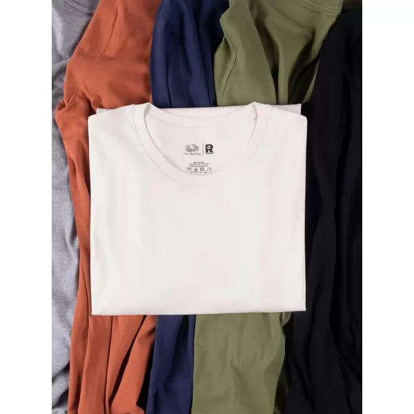 imageFruit of the Loom Recover Cotton TShirt Made with Sustainable Low Impact Recycled Fiber2 Pack  Mars RedGrey Heather
