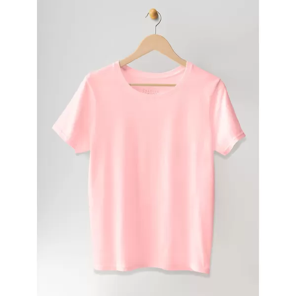 imageFruit of the Loom Womens Crafted Comfort Pima Cotton Short Sleeve TshirtsCrew  Sweetheart Pink