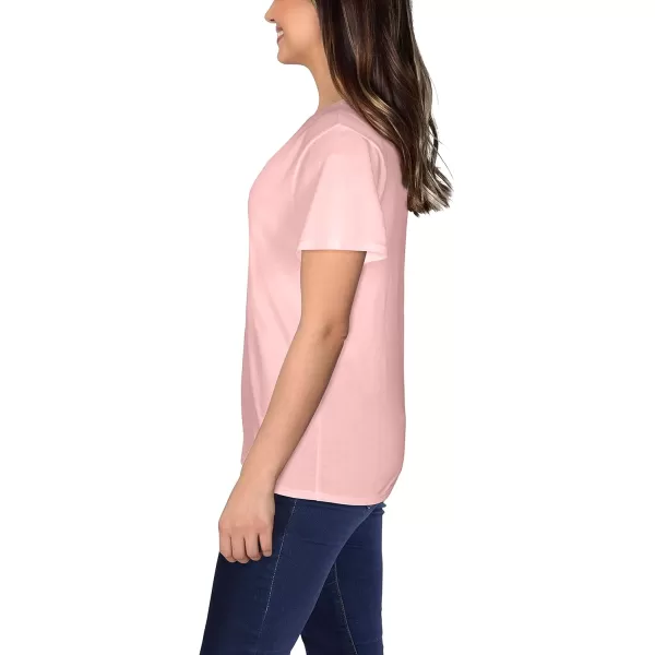 imageFruit of the Loom Womens Crafted Comfort Pima Cotton Short Sleeve TshirtsCrew  Sweetheart Pink