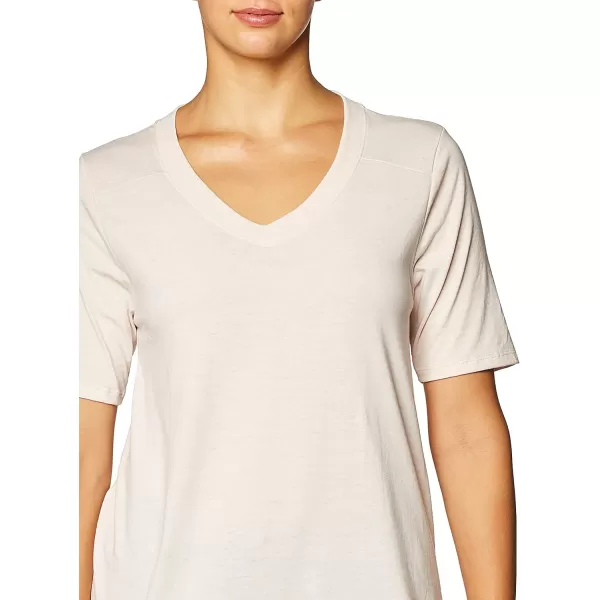 imageFruit of the Loom Womens Essentials All Day Elbow Length VNeck TShirtCashmere Heather