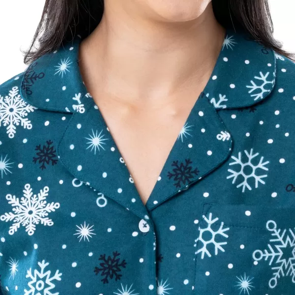 imageFruit of the Loom Womens Flannel Sleep ShirtSnowflake
