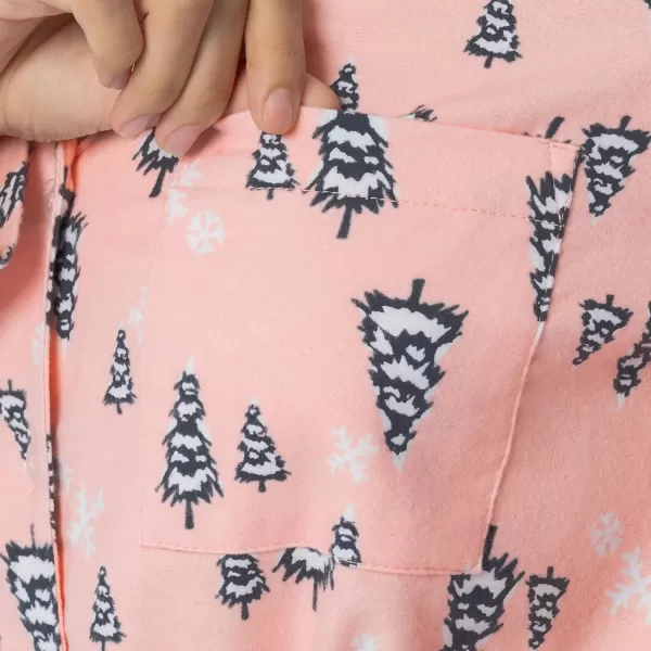 imageFruit of the Loom Womens Flannel Sleep ShirtSnowy Trees