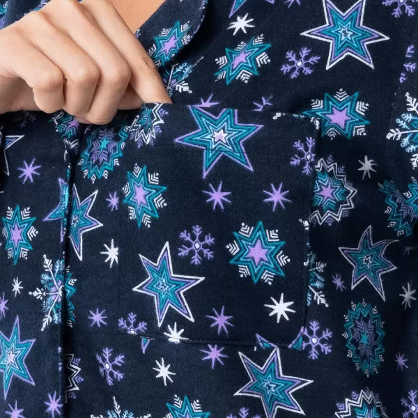 imageFruit of the Loom Womens Flannel Sleep ShirtStarflake
