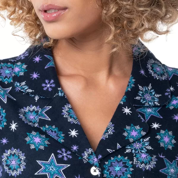 imageFruit of the Loom Womens Flannel Sleep ShirtStarflake