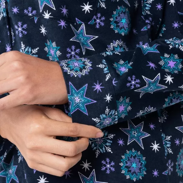 imageFruit of the Loom Womens Flannel Sleep ShirtStarflake
