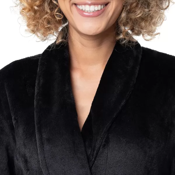 imageFruit of the Loom Womens Fleece RobeBlack