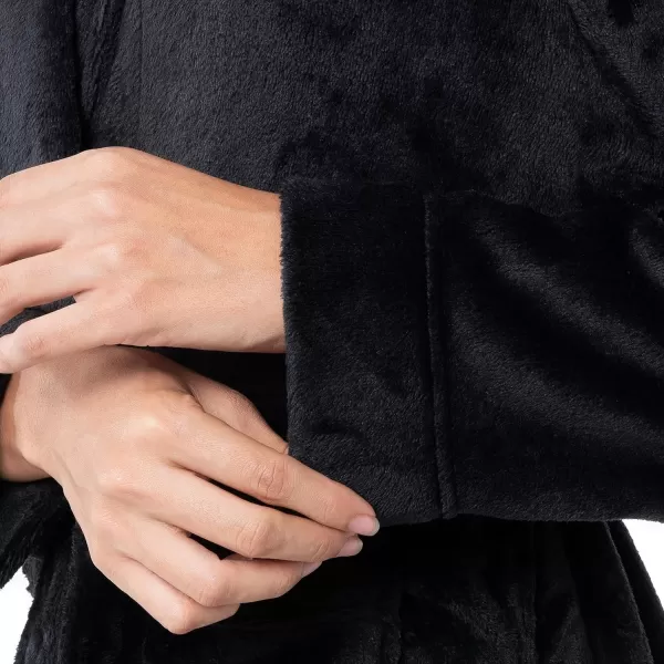 imageFruit of the Loom Womens Fleece RobeBlack