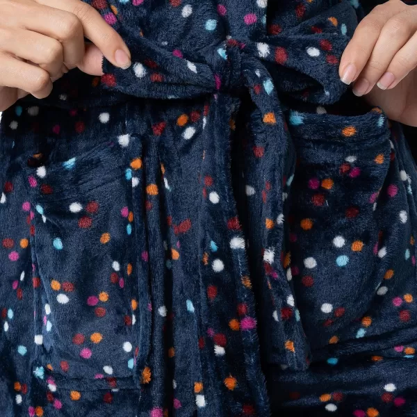 imageFruit of the Loom Womens Fleece RobeMulti Confetti