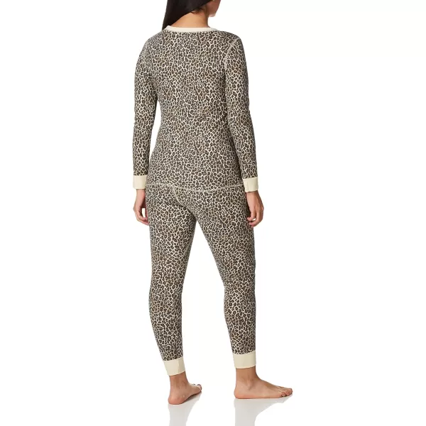 imageFruit of the Loom Womens Micro Waffle Premium Thermal SetAnimal Print