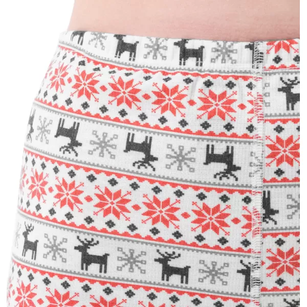 imageFruit of the Loom Womens Micro Waffle Premium Thermal SetFair Isle White