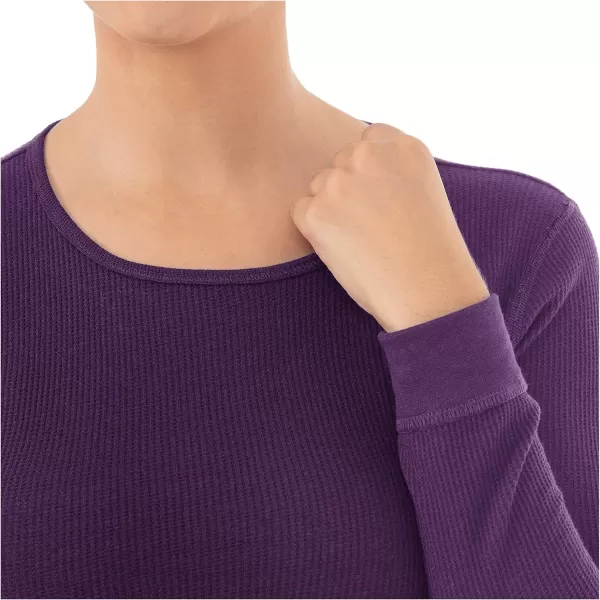 imageFruit of the Loom Womens Micro Waffle Premium Thermal SetViolet