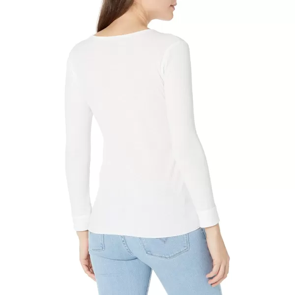 imageFruit of the Loom Womens Micro Waffle Thermal VNeckWhite
