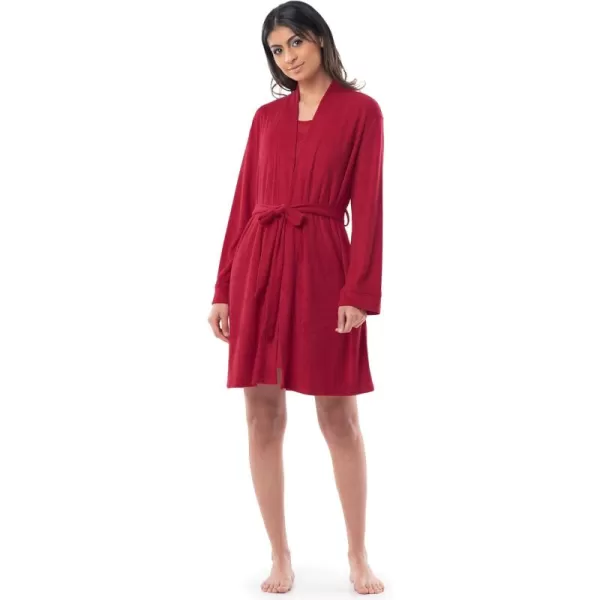 imageFruit of the Loom Womens Beyondsoft Sleep Chemise and Robe SetRadiant Red