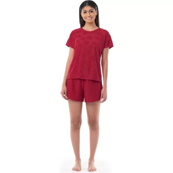 imageFruit of the Loom Womens Beyondsoft Sleep Tee and Shorts SetRadiant Red