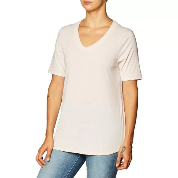 imageFruit of the Loom Womens Essentials All Day Elbow Length VNeck TShirtCashmere Heather