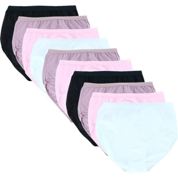 imageFruit of the Loom Womens Eversoft Cotton Brief Underwear Tag Free ampamp Breathable Available in Plus SizeBrief  Cotton  10 Pack  Assorted Neutrals