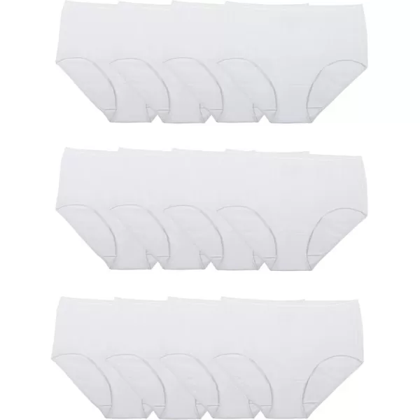 imageFruit of the Loom Womens Eversoft Cotton Brief Underwear Tag Free ampamp Breathable Available in Plus SizeBrief  Cotton  12 Pack  White