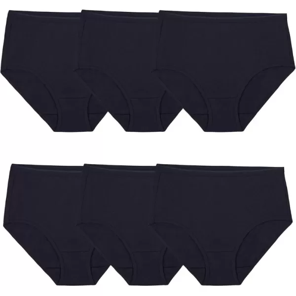 imageFruit of the Loom Womens Eversoft Cotton Brief Underwear Tag Free ampamp Breathable Available in Plus SizeBrief  Cotton  6 Pack  Black