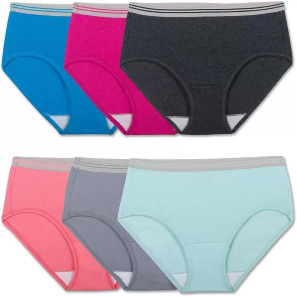 imageFruit of the Loom Womens Eversoft Cotton Brief Underwear Tag Free ampamp Breathable Available in Plus SizeLow Rise  Cotton Blend  6 Pack  Colors May Vary