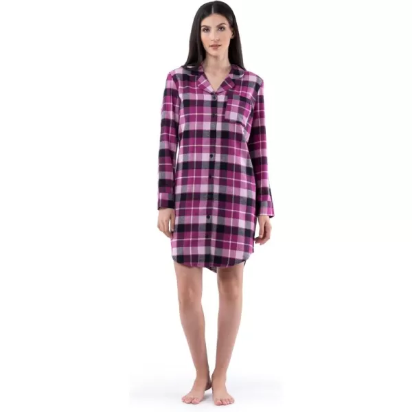 imageFruit of the Loom Womens Flannel Sleep ShirtPlaid