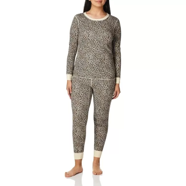 imageFruit of the Loom Womens Micro Waffle Premium Thermal SetAnimal Print