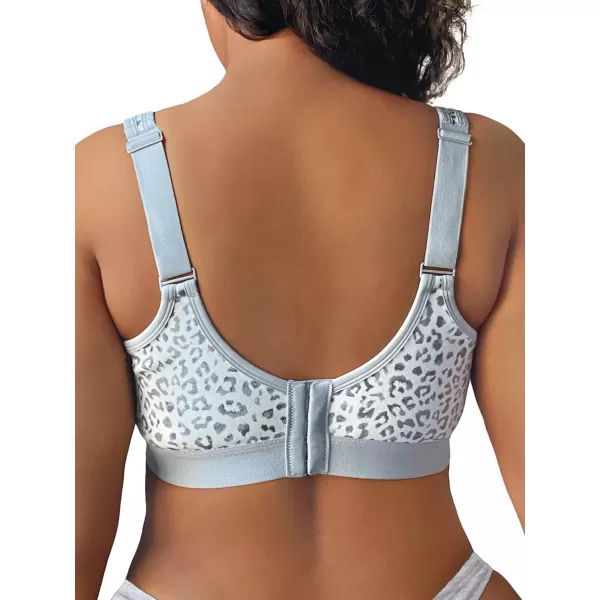 imageFruit of the Loom Fit for Me Womens PlusSize Wireless Cotton Bra Available in Multi PacksLeopard Smoke