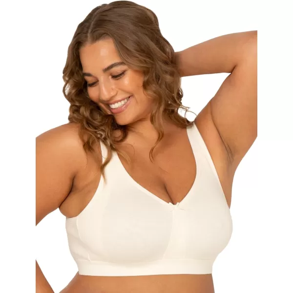 imageFruit of the Loom Fit for Me Womens PlusSize Wireless Cotton Bra Available in Multi PacksPristine