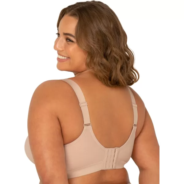 imageFruit of the Loom Fit for Me Womens PlusSize Wireless Cotton Bra Available in Multi PacksSand