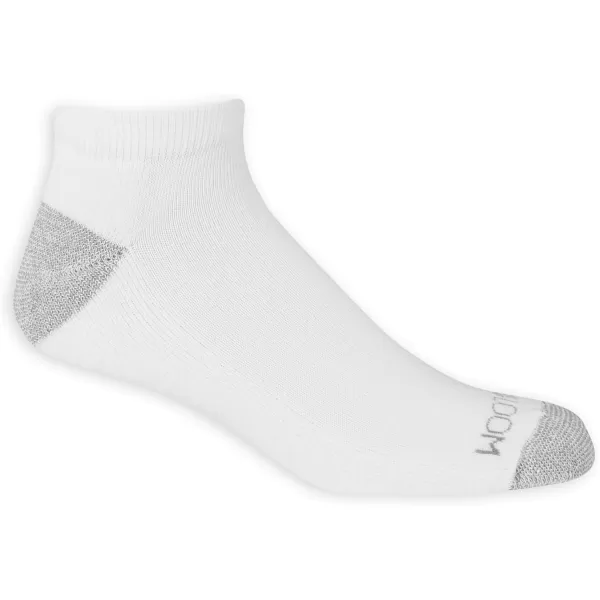 imageFruit of the Loom Mens Dual Defense Low Cut Socks 12 PackWhite