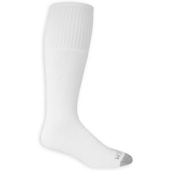 imageFruit of the Loom Mens Dual Defense Tube Socks 12 PackWhite