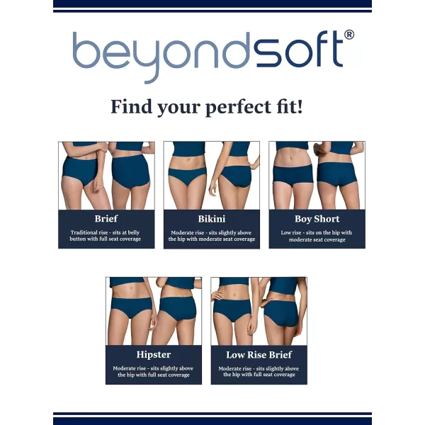 imageFruit of the Loom Womens Beyondsoft Underwear Super Soft Designed with Comfort in Mind Available in Plus SizeBikini  Modal  12 Pack  PurpleCashmereGrey