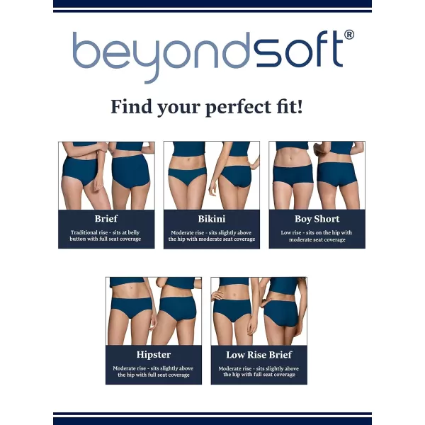 imageFruit of the Loom Womens Beyondsoft Underwear Super Soft Designed with Comfort in Mind Available in Plus SizeBrief  Cotton Blend  12 Pack  Colors May Vary