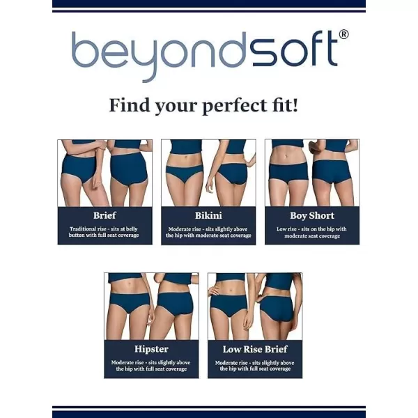 imageFruit of the Loom Womens Beyondsoft Underwear Super Soft Designed with Comfort in Mind Available in Plus SizeLow Rise Brief  Modal  12 Pack  PurpleCashmereGrey