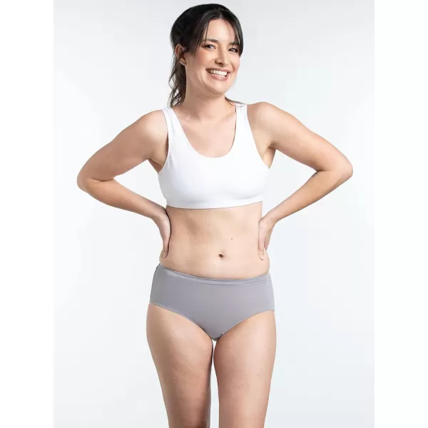 imageFruit of the Loom Womens Beyondsoft Underwear Super Soft Designed with Comfort in Mind Available in Plus SizeLow Rise Brief  Modal  12 Pack  PurpleCashmereGrey