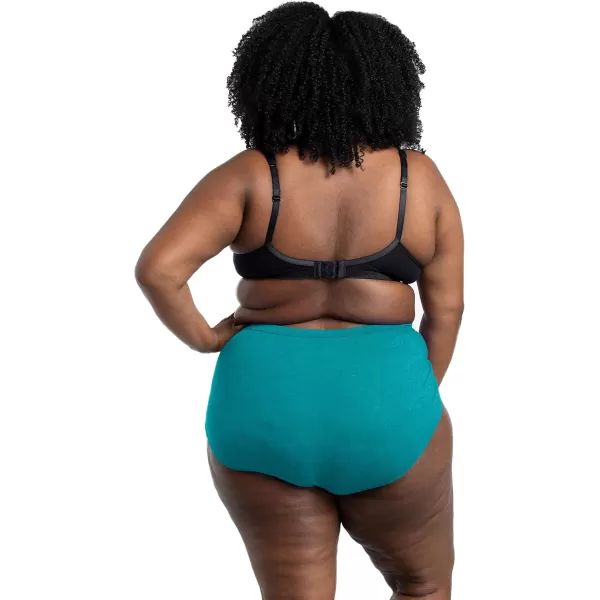 imageFruit of the Loom Womens Beyondsoft Underwear Super Soft Designed with Comfort in Mind Available in Plus SizePlus Size Brief  Cotton Blend  10 Pack  TealPinkBlack