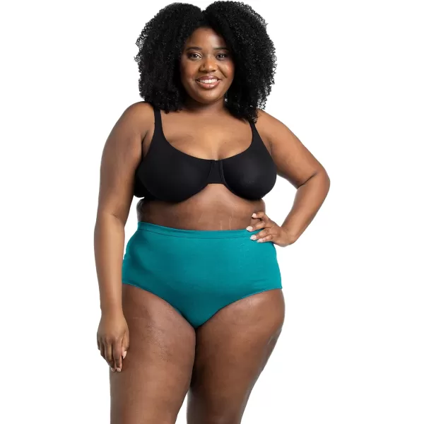 imageFruit of the Loom Womens Beyondsoft Underwear Super Soft Designed with Comfort in Mind Available in Plus SizePlus Size Brief  Cotton Blend  10 Pack  TealPinkBlack